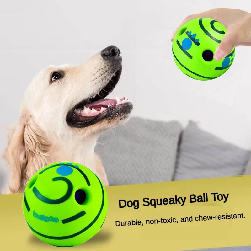 Wobble Wag Giggle Ball - Interactive Chew Toy for Dogs