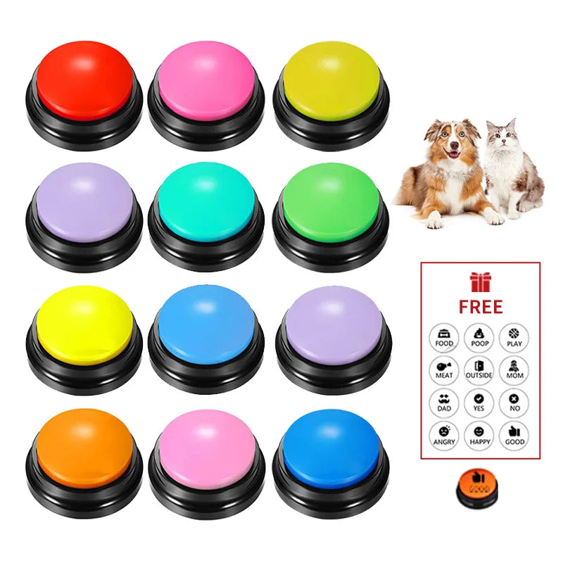 Voice Recording Button Pet Toys Dog Buttons for Communication