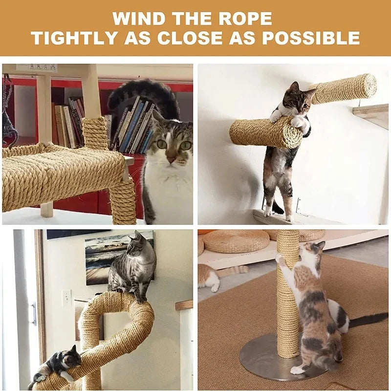 Natural Sisal Rope - Cat Scratching & Furniture Protector