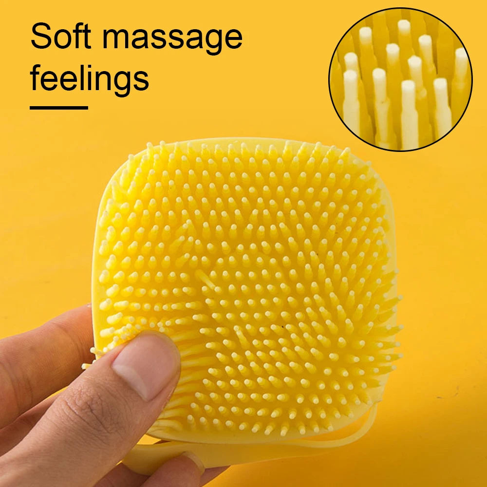 Soft Silicone Pet Bath Brush - Grooming & Massage Glove