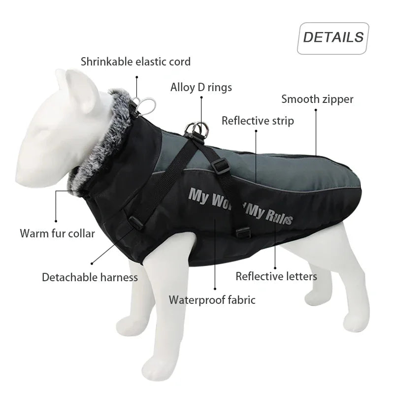 Waterproof Large Dog Clothes