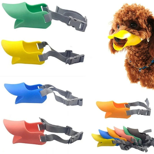 Silicone Duck Muzzle for Dogs - Anti-Bite, Anti-Bark