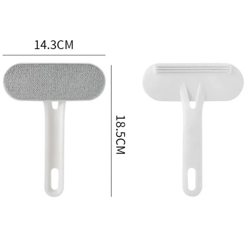 Double-Sided Pet Hair Remover Brush - Grooming & Wool Scraper