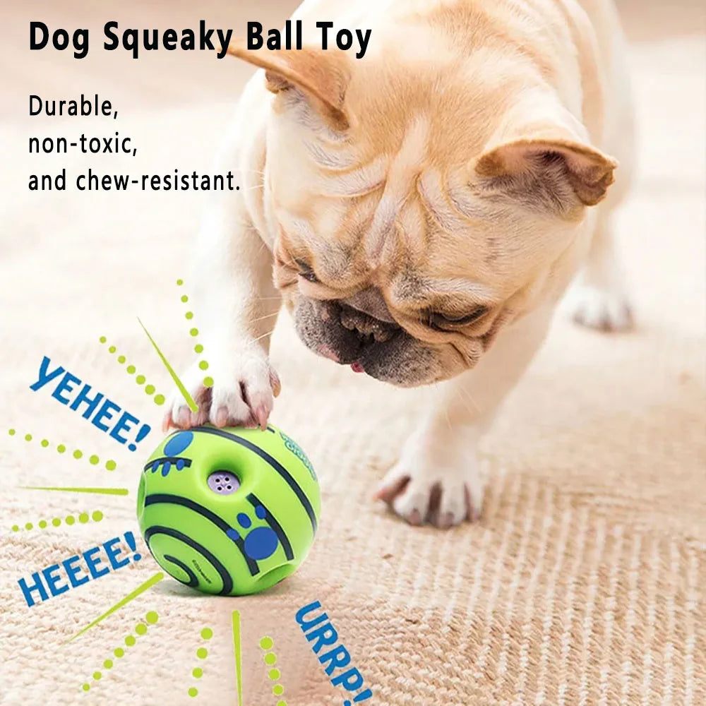 Wobble Wag Giggle Ball - Interactive Chew Toy for Dogs