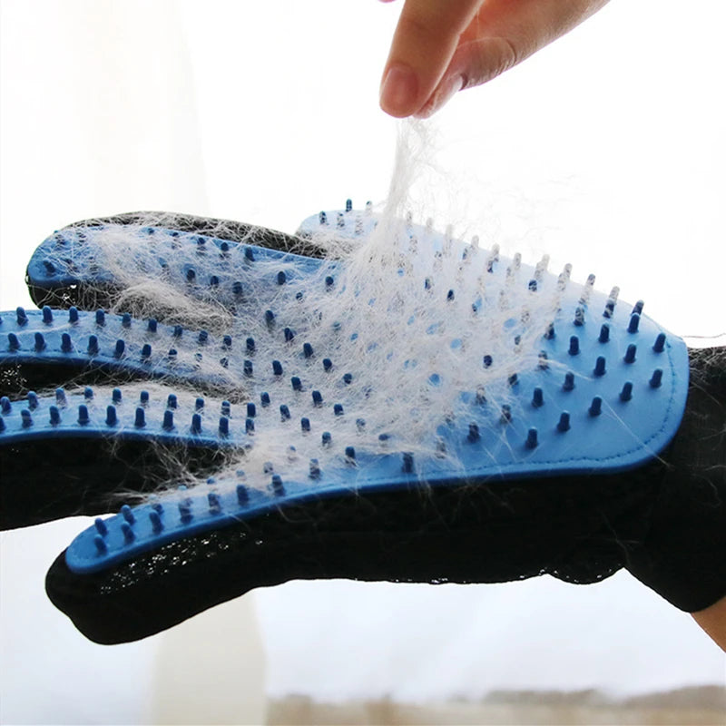 Pet Grooming Glove - Deshedding Brush for Cats & Dogs