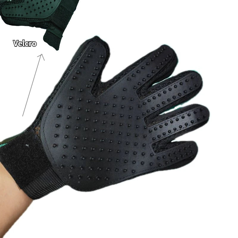 Pet Grooming Glove - Deshedding Brush for Cats & Dogs